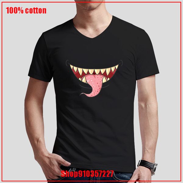 

tummy mouth men fashion harajuku ullzang cartoon t-shirt funny printed 90s tshirt korean style tees male v-neck tshirts