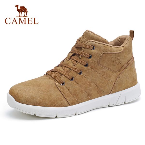 

camel men's boots high-fashion autumn and winter fashion casual shoes wild england wind travel men shoes md outsole man footwear, Black
