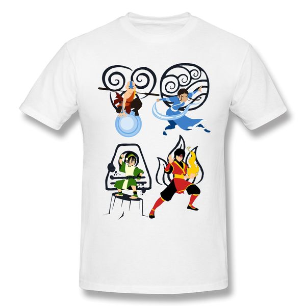 

minimalist bending t-shirt men print avatar the last airbender myth adventure streetwear print homme ing