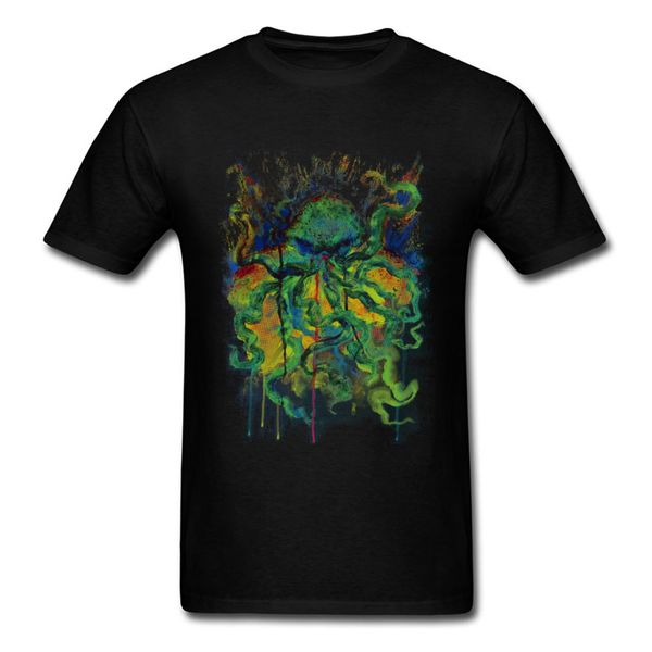 

abstract paint t-shirt men black t shirt art design ocs graphic tees hip hop streetwear cotton clothes drop shipping