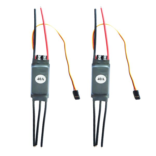 

2pcs 20-60a двухсторонний brushless esc для автомобиля дистанционного управления лодкой частей 2-6s 40а