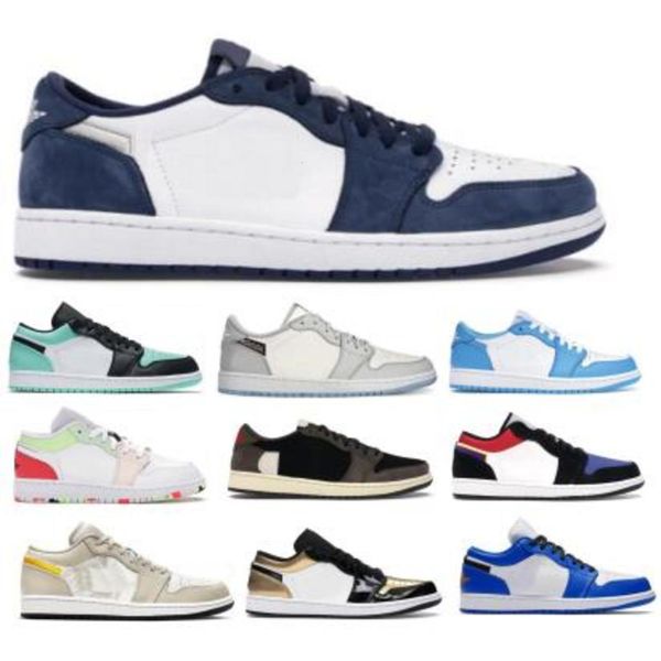 

new jumpman 1 1s paris mens basketball shoes low travis scotts unc obsidian ember glow 3 court purple women skateboard trainer sneakers