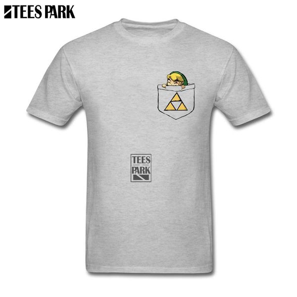 

spring casual t shirts legend of zelda pocket link plain t shirts male o neck short sleeve tee shirts printed male