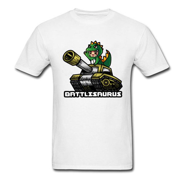 

brand new tank print dinosaur cartoon t-shirt for men cute design family male casual cotton tee shirt no fade