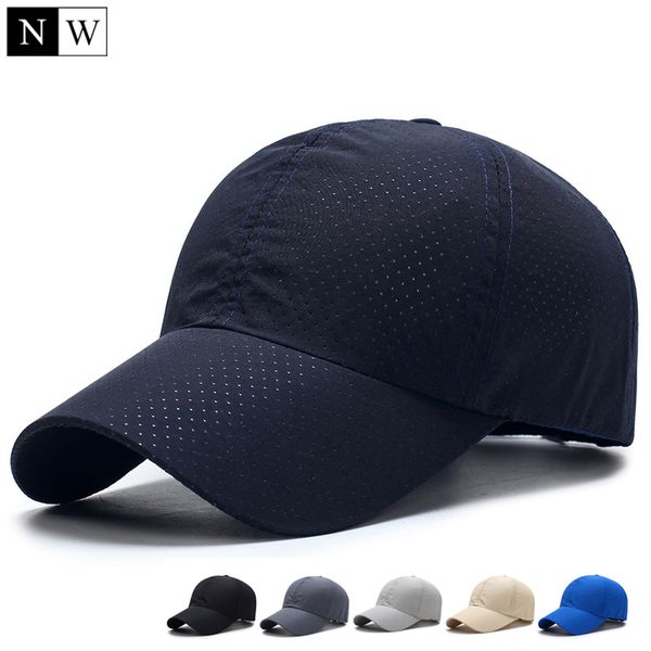 

ball caps [northwood] 2021 solid summer baseball cap men snapback women quick dry mesh breathable sun hat bone masculino trucker, Blue;gray