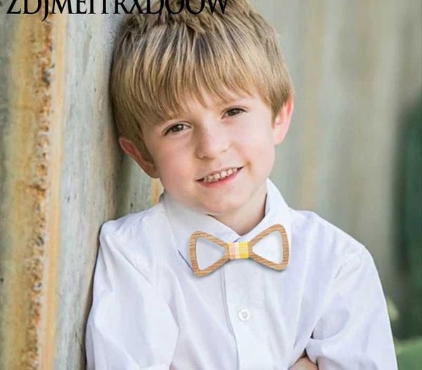 

new arrival cute kids boys wood bow tie children butterfly type hollow out black walnut bow ties girl boys wooden ties, Black;gray