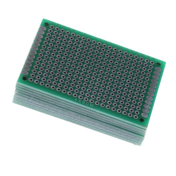 

10pcs prototype pcb double sided board circuit breadboard 4x6 5x7 6x8 7x9cm