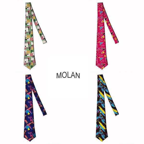 

neck ties 3d colorful printing tie for men 8cm width polyester necktie wedding accessories fashion male casual neckties x-ld06-9-12, Blue;purple