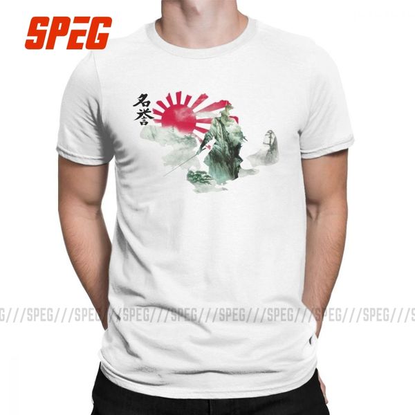 

way of the samurai t shirts for men japanese samurai bushido graphic clothes short sleeve printed t-shirt round neck cotton tees