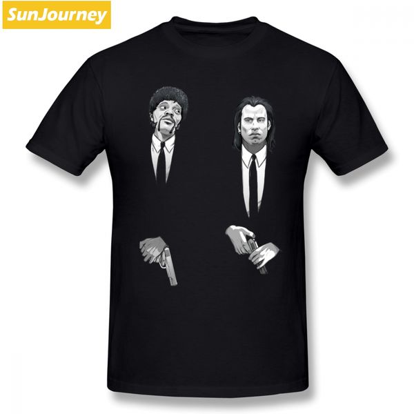 

pulp fiction jules and vincent men t shirt new resilient plus size cotton short sleeve custom t-shirts