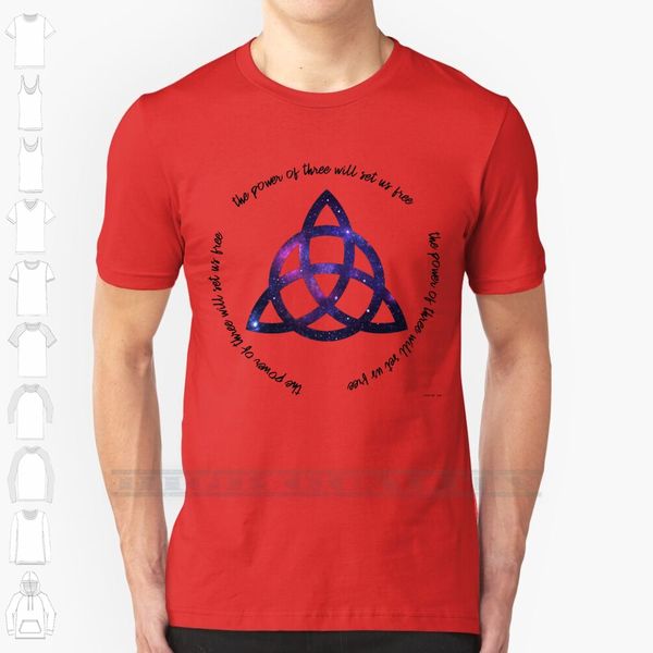 

the power of three - charmed custom design print for men women cotton new cool tee t shirt big size 6xl charmed