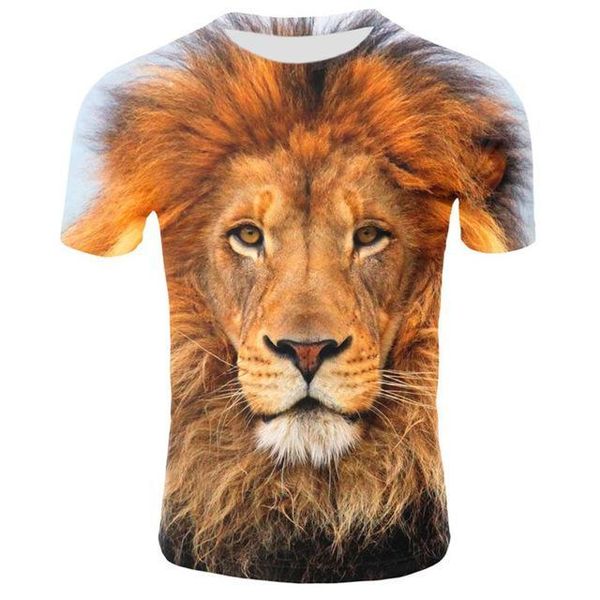

men 's t -shirt 3d lion printed breathable animal men 3d print shirts kawaii kawaii comics men clothing