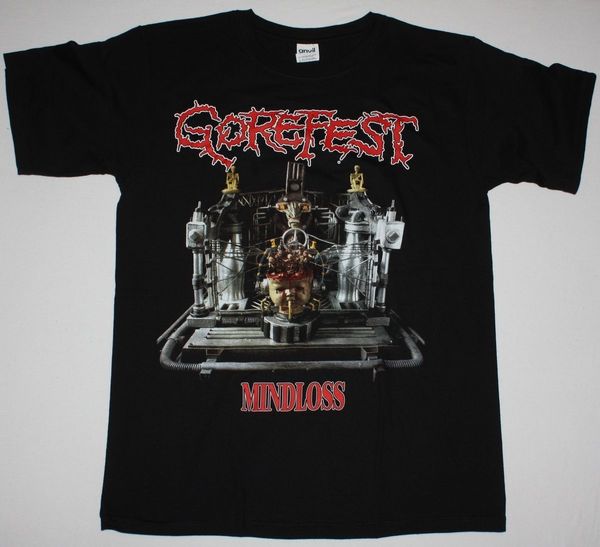 

gorefest mindloss 1991 death pestilence bolt thrower asphyx new black t-shirt
