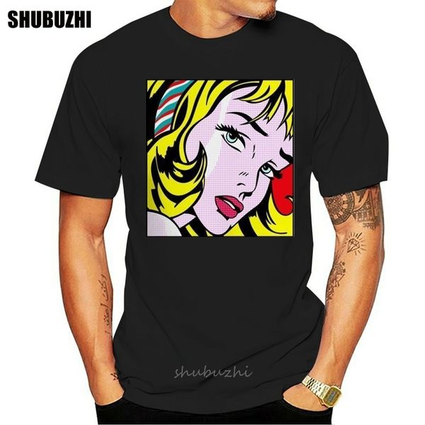 

face - pop art - lichtentein type - mens t-shirt new summer casual t shirt printing