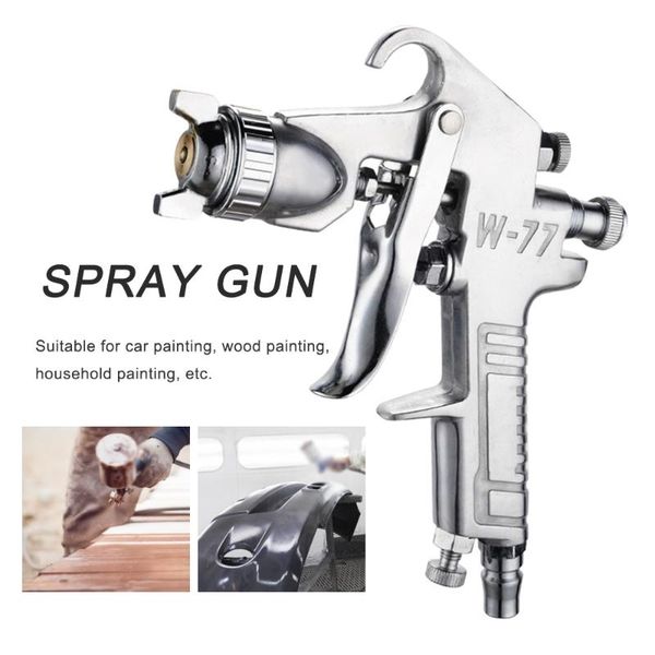 

w-77 pneumatic spray gun for 2.0 / 2.5 / 3.0mm gauge nozzle car spray tool diy craft projects paint sprayer spraying tool