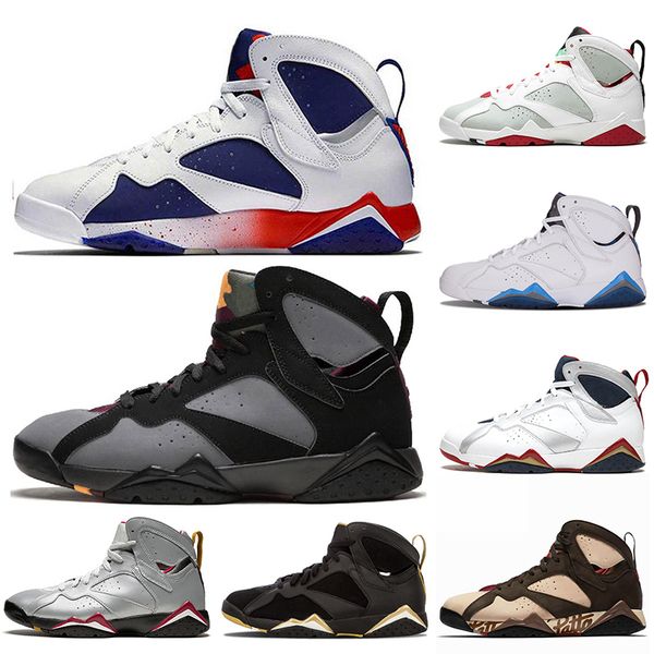 

jumpman 7 7s mens basketball shoes patta raptors olympic gmp french blue ray allen tinker alternate hare retro mens trainers sports sneakers