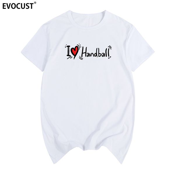 

i love handball t-shirt cotton men t shirt new women summer comfortable tee