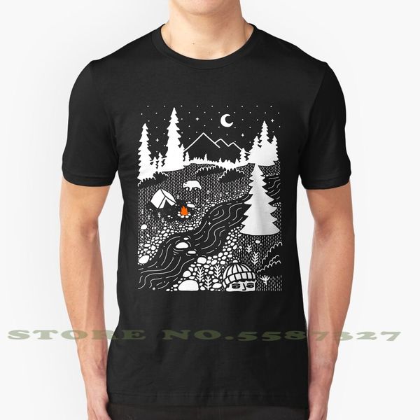 

unwelcome guest fashion vintage tshirt t shirts camp camping bear bears mountain mountains hike hiking moon stars outdoors