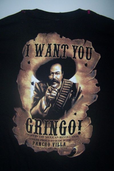 

i want you gringo pancho villa mexican mexicot-shirts new 2020 hip hop men brand clothing fashion tees short