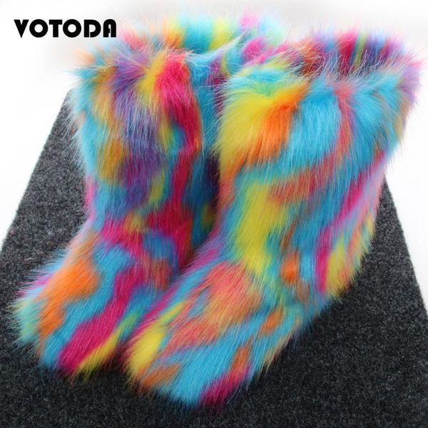 

children snow boots fashion winter warm kids ankle boots fluffy faux fur martin toddler girl boot colorful plush fur shoes, Black;grey
