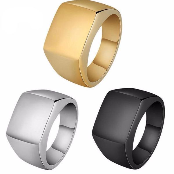 

luxury jewelry alloy rings men fashion cool charm simple hip pop ring designer jewelry wholesale, Silver