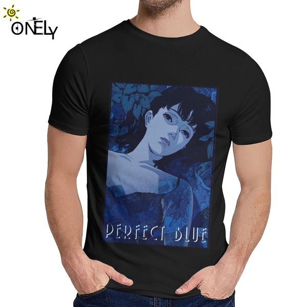 

leisure man t shirt perfect blue satoshi kon anime 1997 great 2019 new arrival man's o-neck cartoon design la camiseta