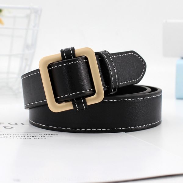 

style non-hole street student squareall-match decorative wide beltkorean beltbelt women's style non-hole fashionable belt fashionable s, Black;brown