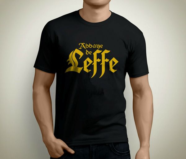 

leffe t-shirt pub bar t-shirt black for lovers of beer of the 'belgian abbey