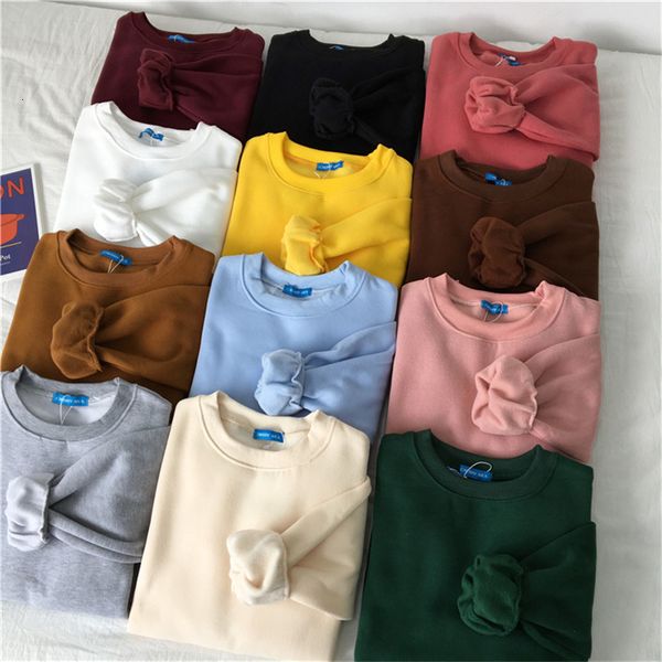 

new casual women's hoodies sweatshirt long sleeve black female loose hooded thick coat hoody tracksuit clothes clothing