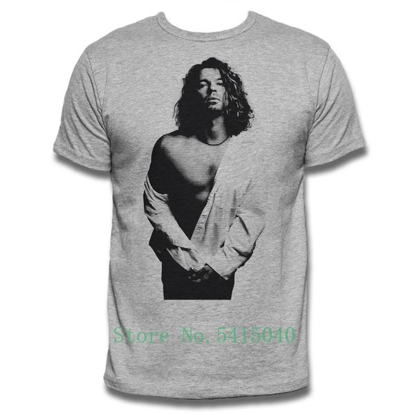 

michael hutchence t-shirt grey inxs guitar tee rock music cult 80's 90's cool casual pride t shirt men new tshirt