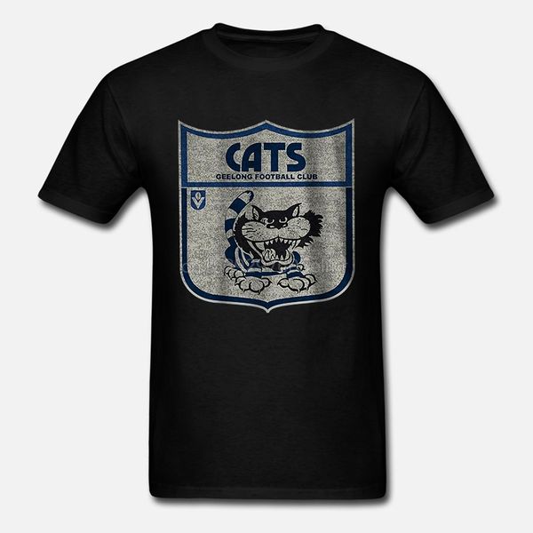 

geelong cats afl distressed retro t shirt sizes s-3xl bnwt