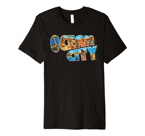 

ocean city new jersey nj vintage retro souvenir premium t-shirt