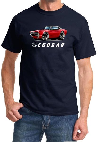 

1967 mercury cougar hardfull color design tshirt