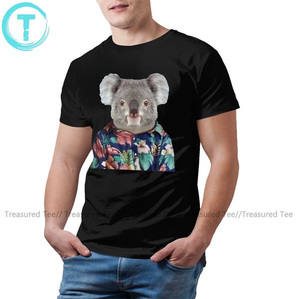 

koala t shirt cute koala in a hawaiian shirt t-shirt print male tee shirt awesome oversize streetwear tshirt