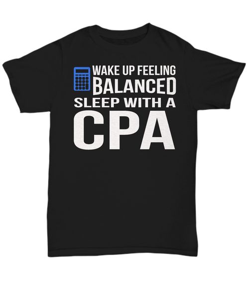 

2019 100% cotton wake up feeling balanced sleep with a cpa - tee summer tee shirt summer tee shirt