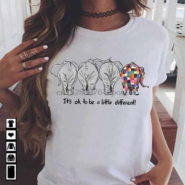 

autistic elephant its ok to be a little different t-shirt