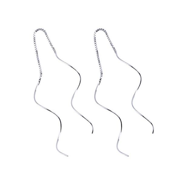 

hoop & huggie ear line studs earrings ladies female jewelry gift portable girls pendants, Golden;silver