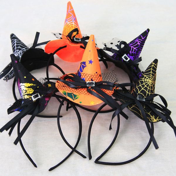 

1pcs halloween pumpkin sorceress hat witch hat fancy dress party costume cap party decor for kids caps adults kids cosplay gifts