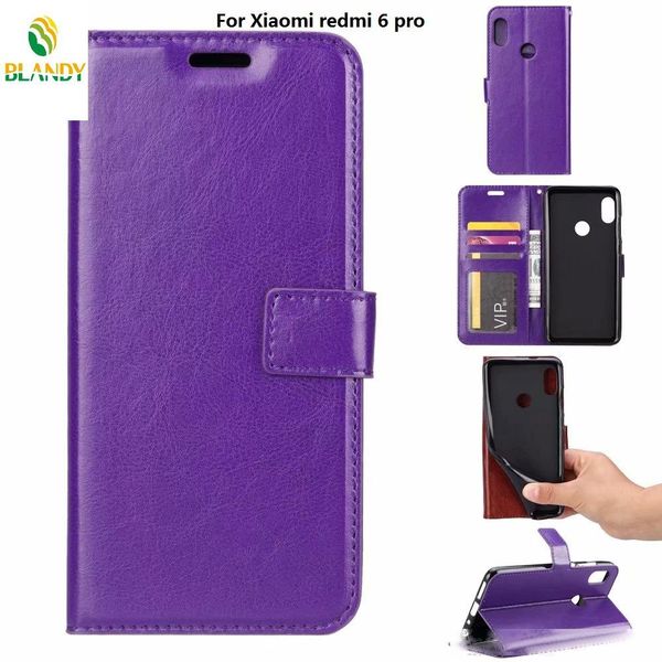 

phone crazy horse wallet leather cases case for xiaomi 6x a2 pocophone f1 8 9 redmi 7a k20 pro note 6 7 pro