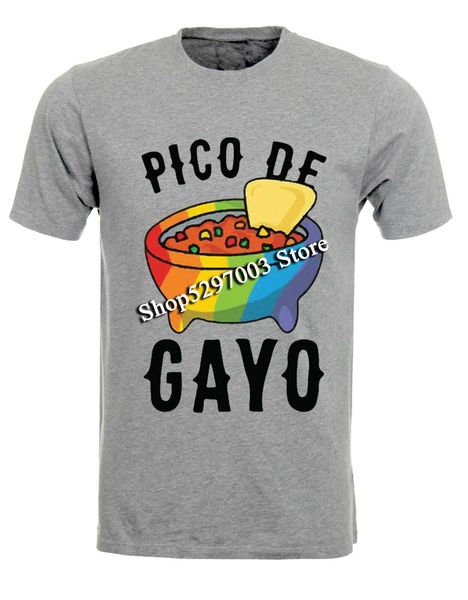 

pico de gayo lgbtq funny food dip pride mens tee shirt ah52 retro o neck tee shirt