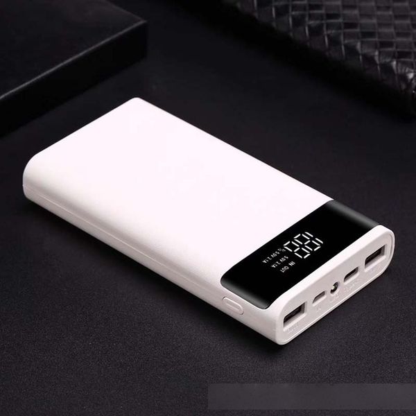 

heap power bank accessories portable dual usb diy powerbank case 6x18650 battery led light charging digital display power bank shell kit ...