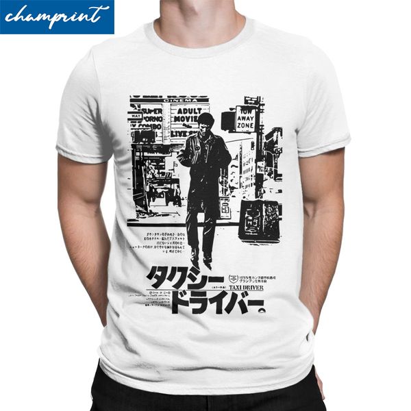 

men taxi driver robert de niro movie t shirt 100% cotton funny short sleeve crewneck tee shirt 4xl 5xl t-shirts