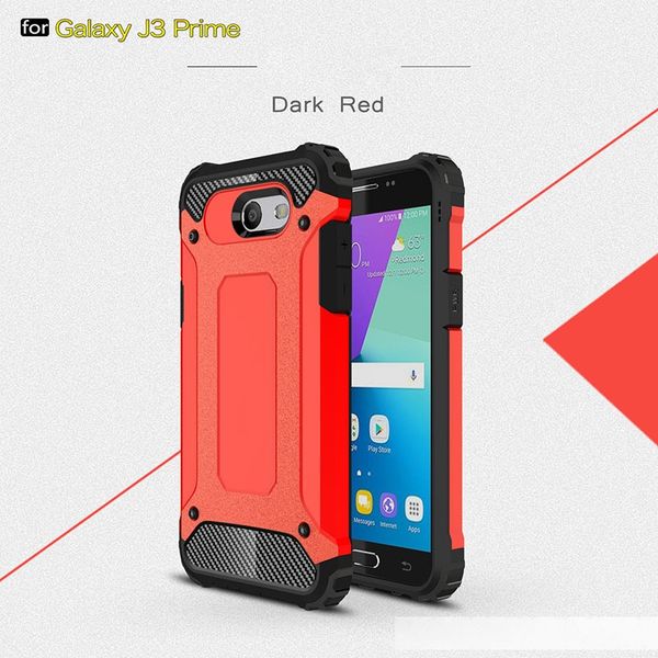 

luxury impact resistant silicone shockproof phone case for samsung j3 prime rugged armor dual layer cover case