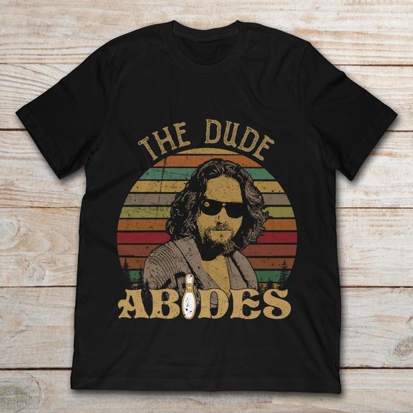 

jeff lebowski the big lebowski the dude abides vintage t-shirt