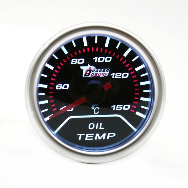 

universal car led oil temp temperature gauge meter 12v