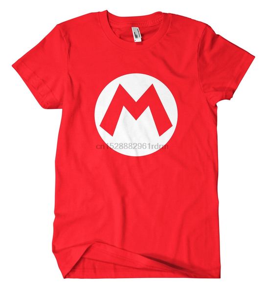 

mario logo t-shirt gamer fun konsole super mario luigi yoshi wario koopa bowser summer o neck tee tee
