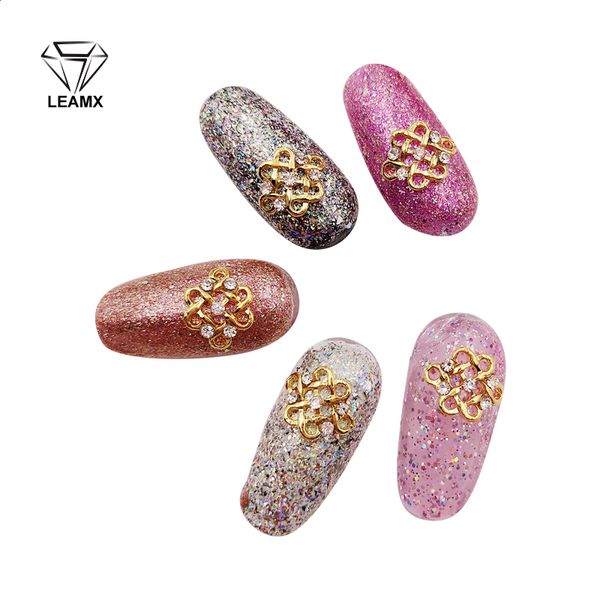 

10 pcs/bag new 3d nail art decorations rhinestone embellishment alloy charm decoration beautiful girl nail supplies, Silver;gold