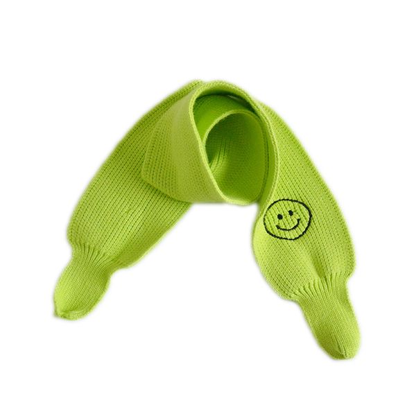 

knitted baby winter scarf warm face bib boy girls autumn winter neon color children candy color knit scarf, Blue;gray