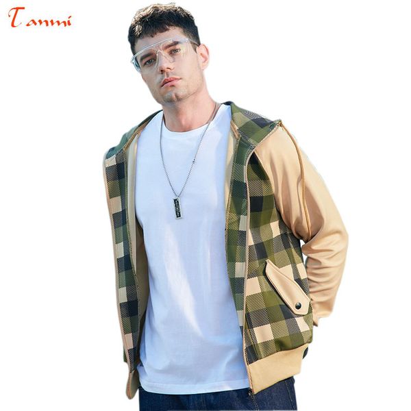 

мужская осень plaid запуск куртка с капюшоном сыпучие спорт свитер молния running jacket спорт открытый свитер спорт, Black;red
