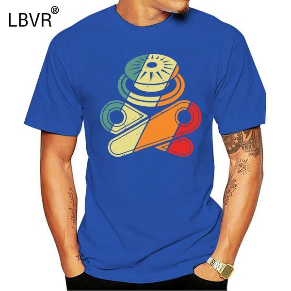 

brand men shirt classic retro pinball t shirt skull bumper gift
